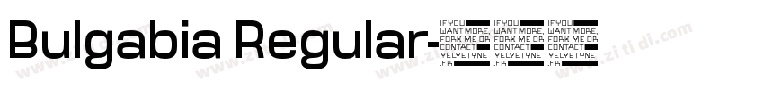 Bulgabia Regular字体转换